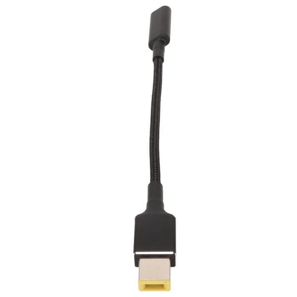 Bærbar opladerkabeladapter USB C til Slim Tip aluminiumslegering 100W DC bærbar opladerledning til Lenovo rektangulær port