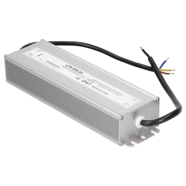 LED-drivrutin 200W Vattentät Transformator 24V DC Strömförsörjning för Utomhusbelysning
