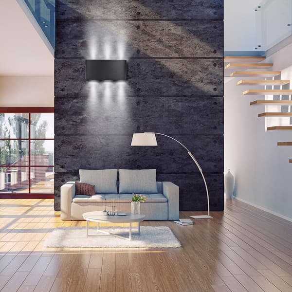 Modern 6W Båge LED Vägglampa Vardagsrum Sovrum Hotelllampa AC85-265V (Kallvit)