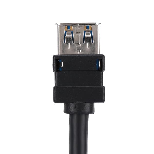 USB3.0 19/20PIN Stationär Frontpanelkabel för Moderkort med Fasta Fötter (0,8 m)