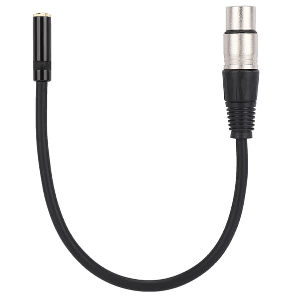 3,5 MM hun til XLR hun zinklegering 3,5 MM interface lydadapterkabel patchkabel