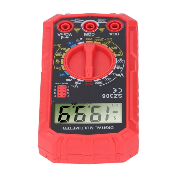 Digital Multimeter 4000 Counts NCV Tester AC DC Spänning Ohm Volt Ampere Meter Bärbar för Hem Bil Verkstad