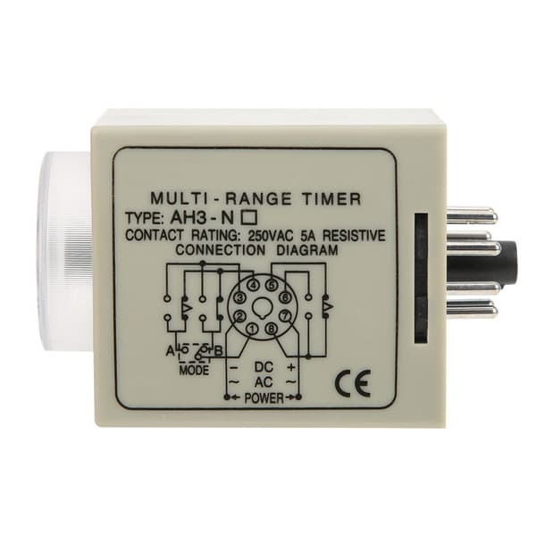 Fördröjningstimer Modul Multi Range Justerbar Dubbelläge AH3-ND 220VAC På-fördröjningsrelä