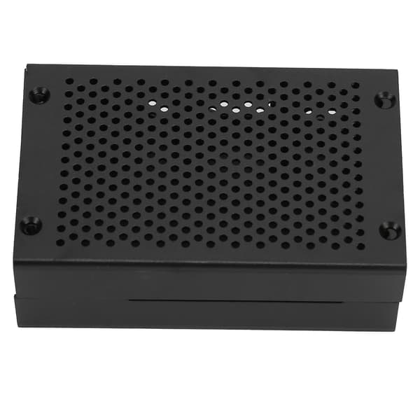 Beskyttelsesetui til Raspberry Pi 3 Hus Kabinet Aluminiumlegering med Køleventilator