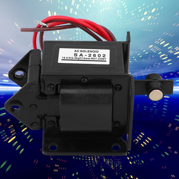 SA-2602 AC Push Pull Elektromagnet Dragande Solenoid Elektromagnet 220VAC 19.6N 15mm Slaglängd