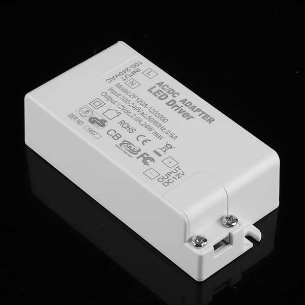AC 100-240V til DC 12V 24W LED Driver Strømforsyning Transformer til Strip Light