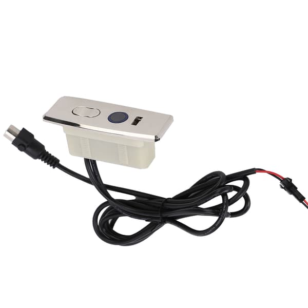 Elektrisk hvilestolskontakt 5-benet børstet DC 3-knaps sofakontroller med 1M LED-strip
