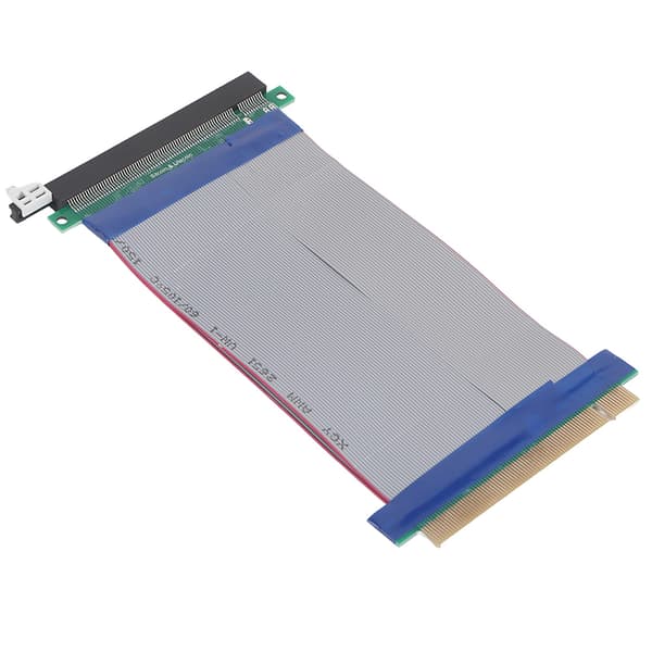 19CM PCI-E Riser-kortförlängare PCI-E 16X Mjuk Platt Förlängningskabel