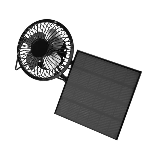 3W 6V Udendørs Solpanel Bærbar Miniventilator USB Kølesæt Tilbehør