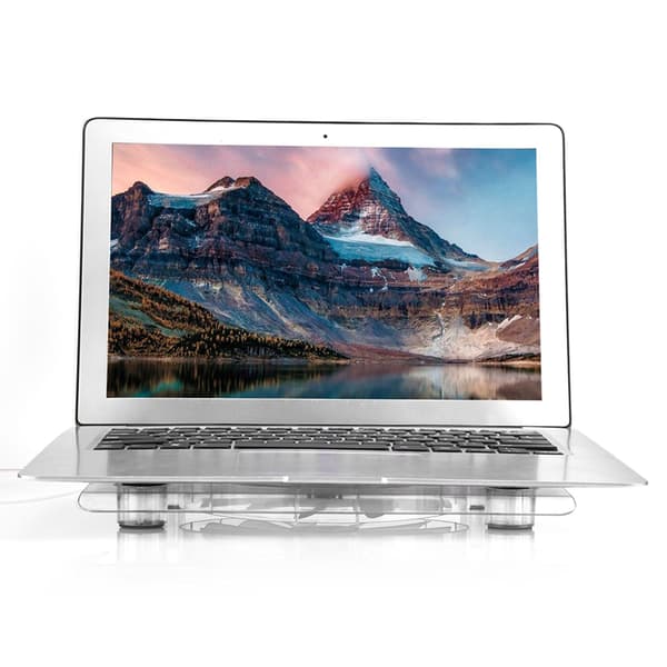 Ultra Stille USB Notebook Køler Køleplade Ventilatorer med LED RGB Lys til PS4/PS3/Bærbar