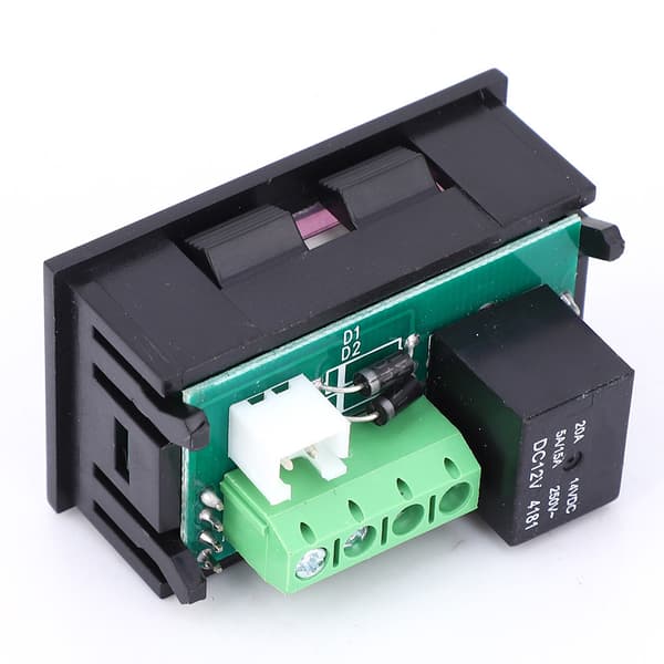 W1218 DC12V Digital Termostat Regulator, -20~100°C, Blåt LED Display, 12V Temperaturstyring