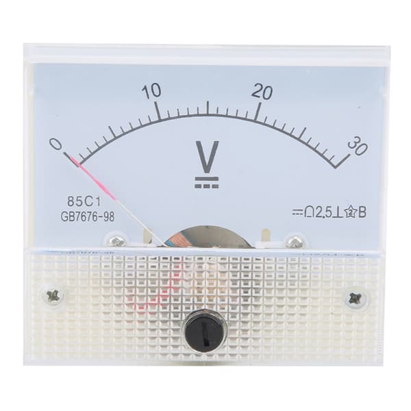 85C1 DC Voltmeter Panelmåler 0-30V Analog Spændingsindikator