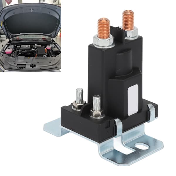 Startrelæ 150A Kraftig Solenoid, Messingspole ABS-kabinet, 24V Auto Plæneklipper Traktor Erstatning