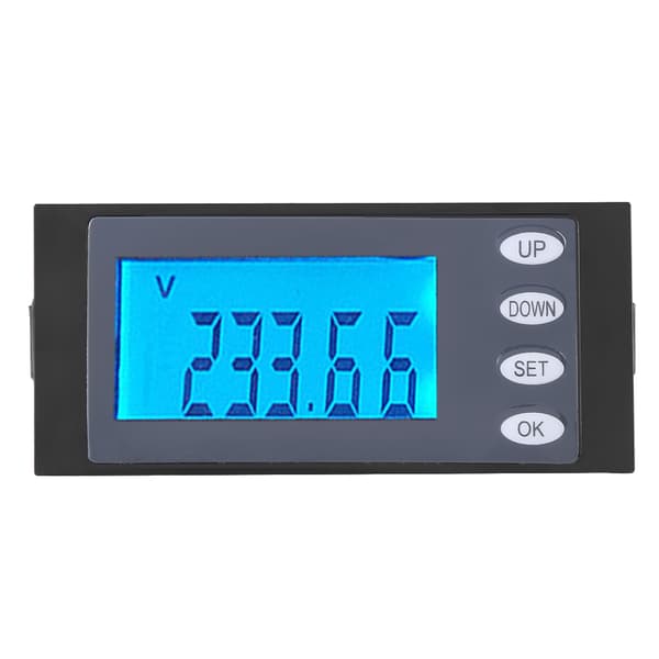 PEACEFAIR Digital AC 80-260V 100A Ström Spänning Watt KWh Tid Panelmätare Voltmeter CT