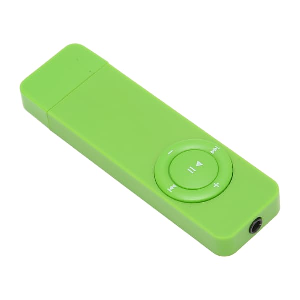 MP3-afspiller tabsfri lydunderstøttelse op til 64 GB mini-musikafspiller til studerende, løb, rejser, grøn