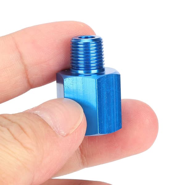 Aluminium NPT Reducer Bøsning M12 til 1/8 Trykmåler Adapter Fitting Eksplosionssikker