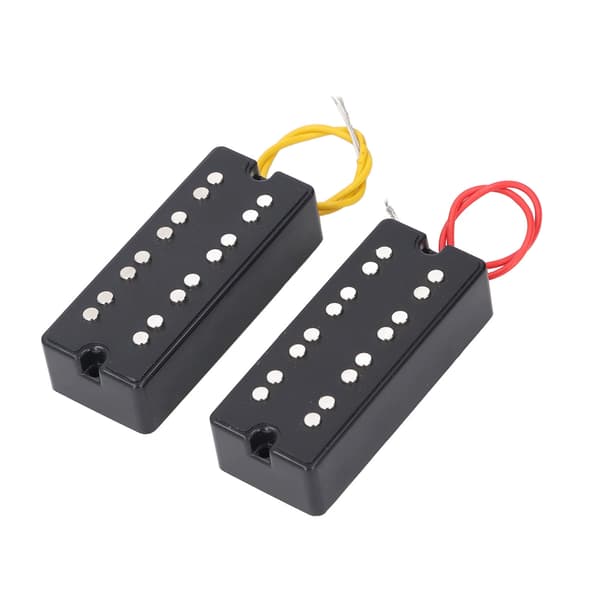 Humbucker Pickup Set Öppen Stil 2 Hål Dubbelspolig Pickup för 4-strängad Elbasgitarr
