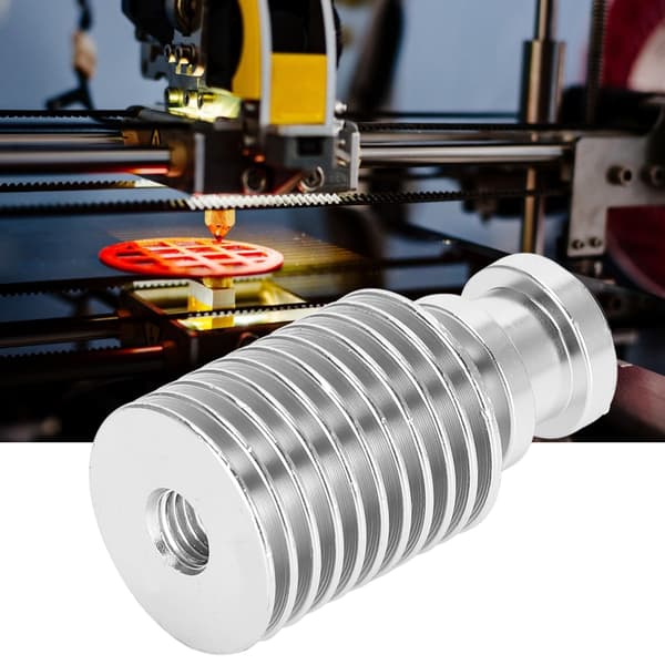 Kølepladeekstruder Sølv Rustfrit Stål 1,75 mm Filament Opgraderingstilbehør til 3D-printer