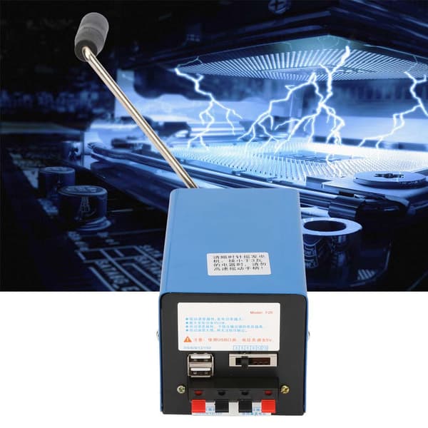 Bärbar Högeffekts Handvevad Laddningsgenerator USB-laddning Nöd-Dynamo