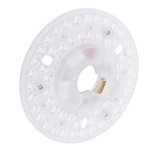 4,9 tommer LED-lysmotor eftermontering magnetisk loftventilator LED-lyserstatning 3 farver energibesparende rund
