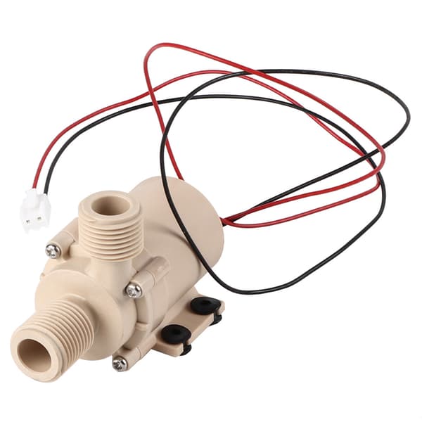 Tyst DC 12V Solcellsdriven Borstlös Dränkbar Vattencirkulationspump för Varmvatten, 12V DC