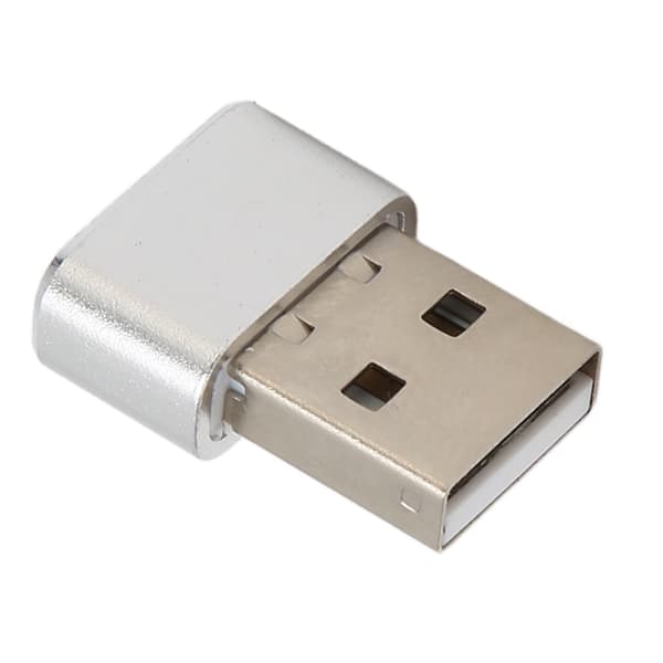 USB Musrörare Liten Omärkbar med Separata På/Av-knappar Stöder 3 Spår Plug and Play Håller PC Laptop Vaken Silver
