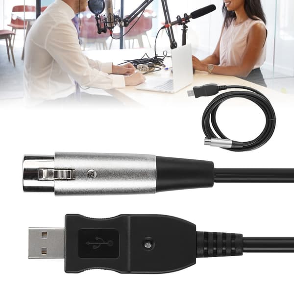 Mikrofon Mic Link Kabel Adapter USB til XLR Mikrofon Link Kabel Ledning 3 Meter