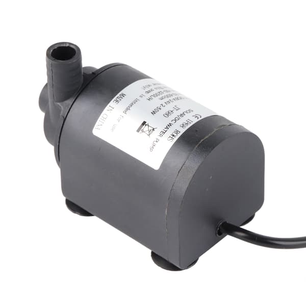 24V DC 1000L/H Solvarmvatten Cirkulationspump Borstlös Motor 7m Lyfthöjd