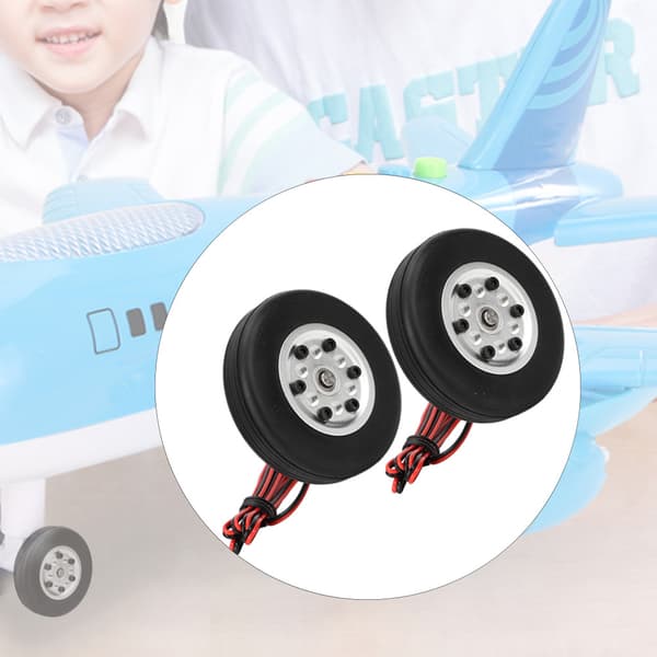 65 mm gummidæk hjulbremsesystem med 4 mm aksel til RC-fly