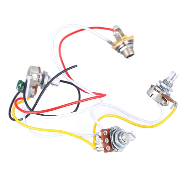 Bas Potentiometer Ledningsnet 500K Tone Volumen Controller Instrument Tilbehør