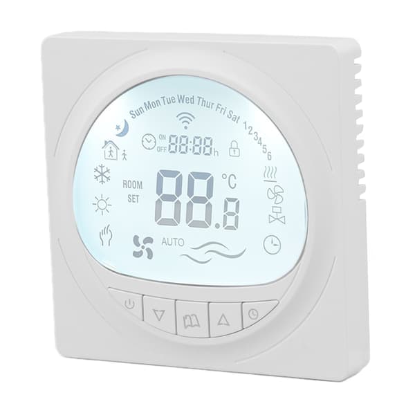 Golvvärmetermostat programmerbar stor LCD-display VVS-temperaturregulator med 485-kommunikation 220V