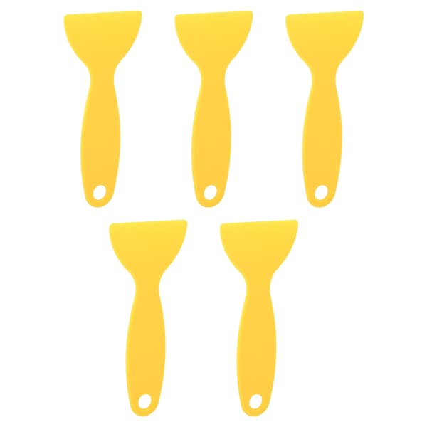 5 stk. 3D-printerspartel Fleksibel plast 3D-print harpiksfjernelsesskraber til WANHAO D8 til ANYCUBIC til Nova Gul