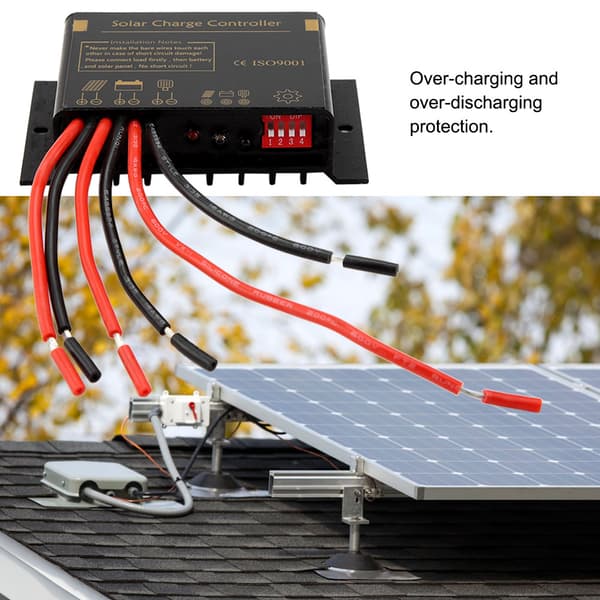 Vandtæt sikker solcelleladeregulator 12V 24V holdbar til gadebelysningssystem