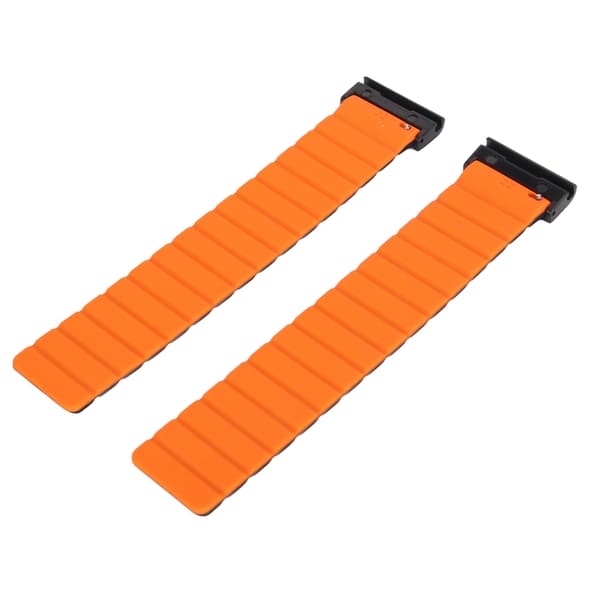 Quick-Release 26mm Silikone Urrem, Svedafvisende Magnetisk Rem til Vertix 2, Sort & Orange