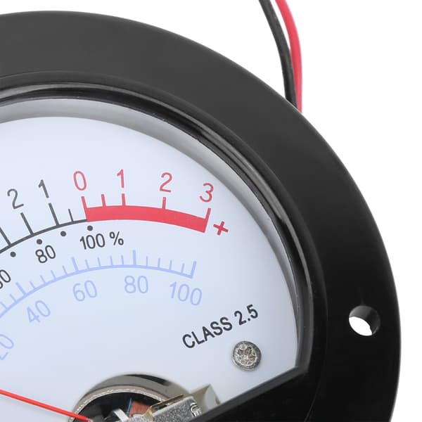 SD-65 Pointer VU-meter Retro Audio Levelmåler, Gult Lys, 65mm Panel Voltmeter
