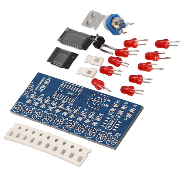 Vandstrømmende LED-lyssæt NE555 CD4017 DIY elektronisk modul driverkort