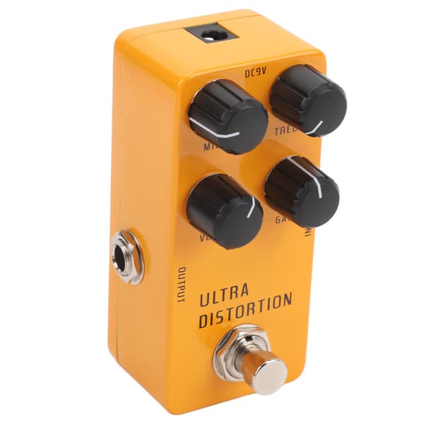 High Gain Distortion Gitarrpedal Aluminiumlegering Elgitarr Distortion Effektpedal med True Bypass DC9V