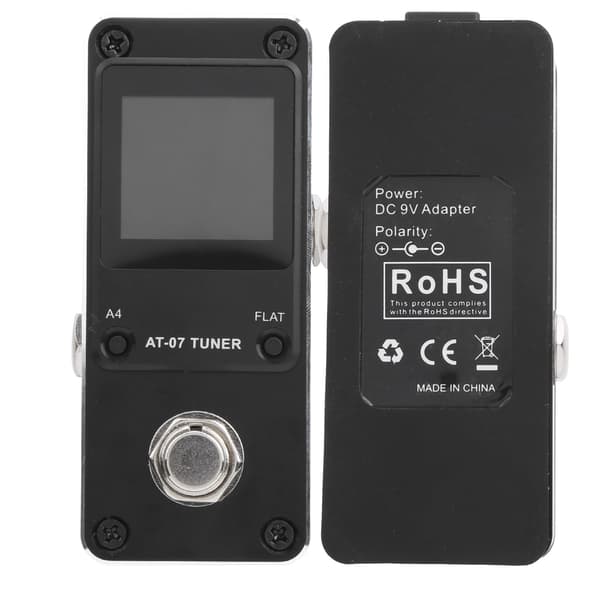Elgitarrpedaltuner Bas 430‑450Hz True Bypass-omkopplare Aluminiumlegering AT‑07