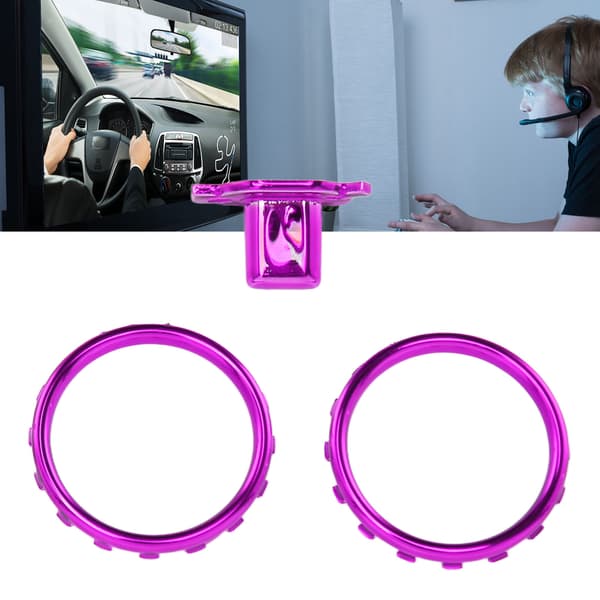 Dekorative accentringe til Xbox Elite Series 2 Controller Matte Chrome Switch Buttons Udskiftningsdele Lilla
