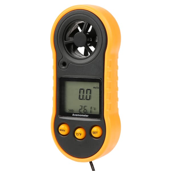 GM818 LCD Digital Anemometer Håndholdt Vindhastighedsmåler Lufthastighedstester