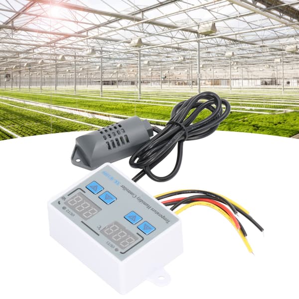 Termostat Digital Temperaturregulator 12V 220W Smart Fugtighedssensorafbryder