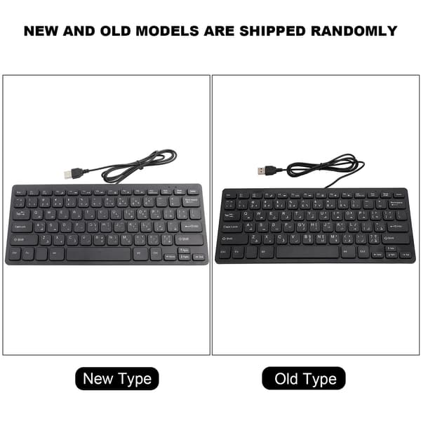 Kablet Mini Bærbar Arabisk Tastatur USB-interface til Stationær Computer Ultratynd 78 Taster