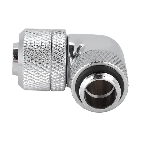G1/4 Gevind Vandkøling Fitting Tyndt Rør 90° Retvinklet Albue (Sølv)