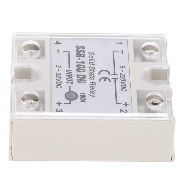 DC DC Solid State Relay SSR Berøringsfri Switch 100A 5-220VDC Høj Kvalitet