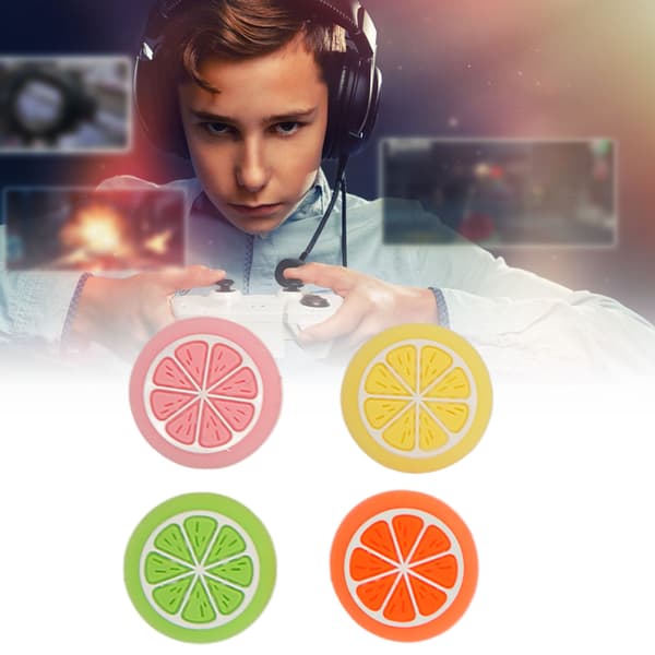 4 stk. tommelfingergreb til Switch Bløde silikone komfortable joystick-kapper Tommelfingerpinde til Switch Lite