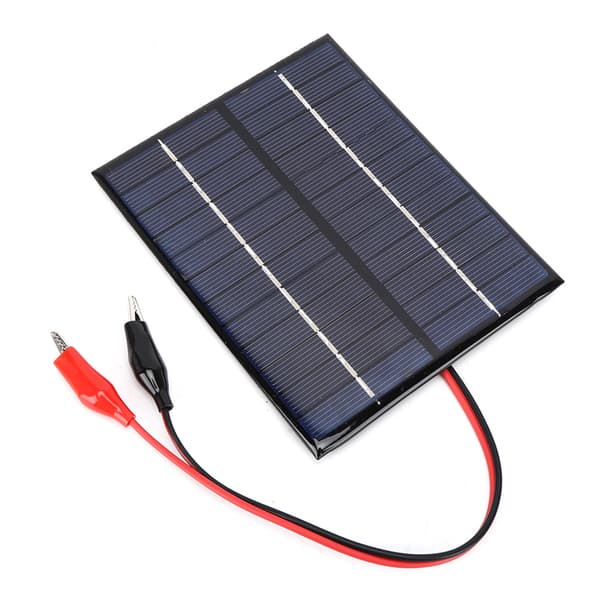 2W 12V solpanel polykristallin kisel DIY bärbar utomhusladdare med klämma