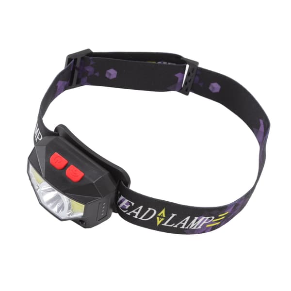LED Udendørs Pandelygte ABS Mini Multifunktion USB Opladning COB Sensor Hovedlommelygte