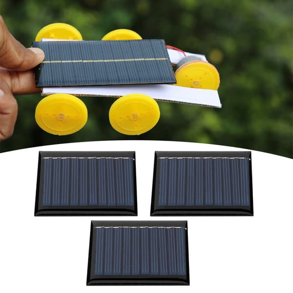 3 stk/sæt 0,3W 5V Mini Polykrystallinsk Silicium Solcellepanel Modul til DIY-projekter Legetøj