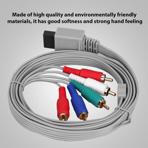 High Definition AV Audio Video Adapter HDTV Komponentkabel til Wii U Gaming System