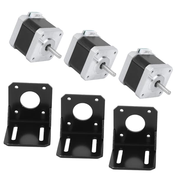 Stepper Motor Rustfrit Stål 4-leder Bipolar 3D Printer Tilbehør 40mm 42BYGHW609 12V